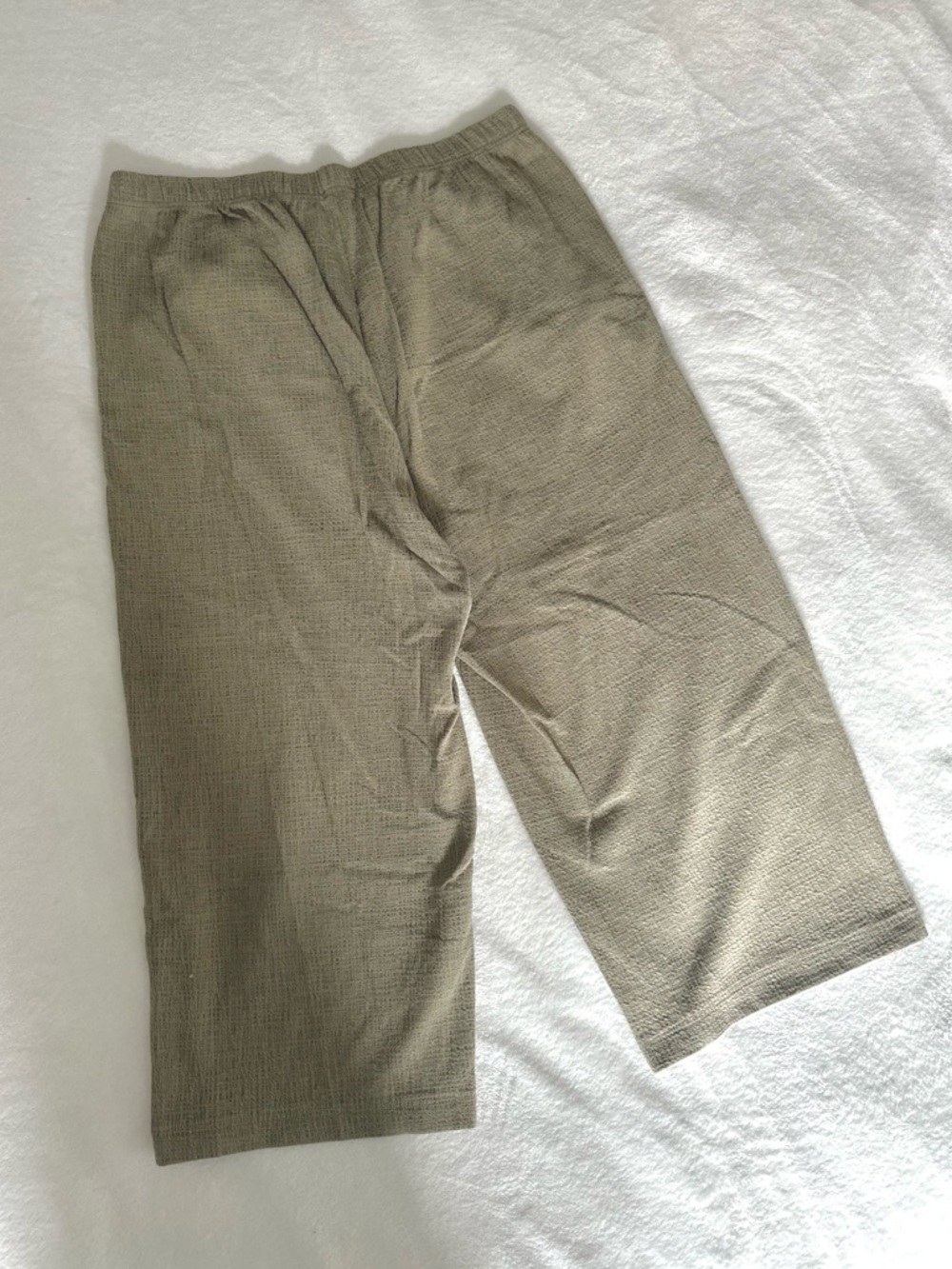 OAK + FORT Olive Green Capris